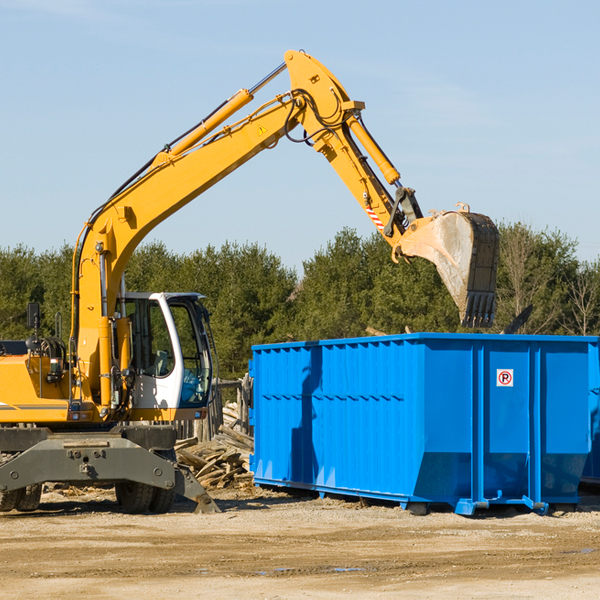 are there any restrictions on where a residential dumpster can be placed in Bellefonte Delaware